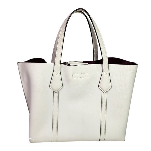 Tory Burch Small Leather Perry Triple Compartment Tote Bag 10x10 - Picture 2 of 11